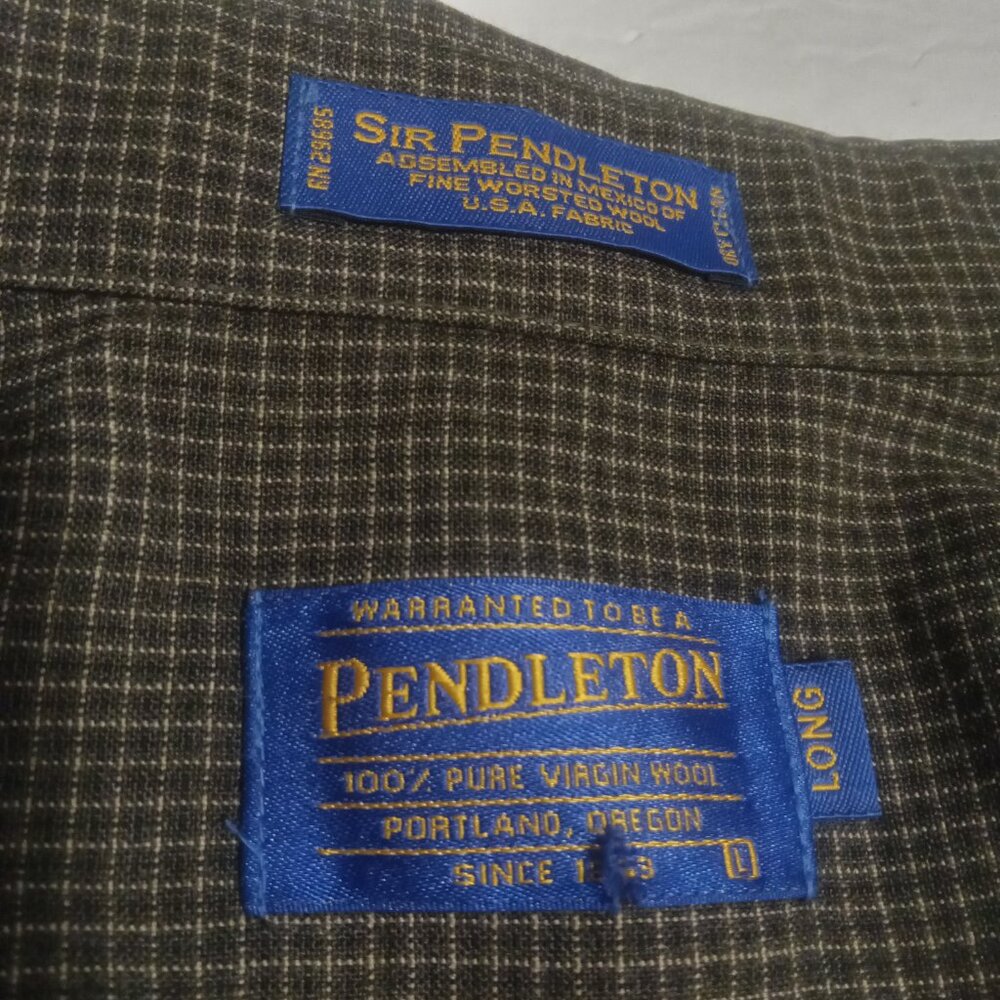Pendleton Men's Ls Wool Button Down Plaid Shirt S… - image 4